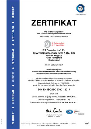 DIN EN ISO/IEC 27001:2017